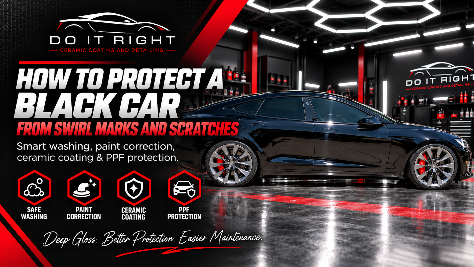 How to Protect a Black Car From Swirl Marks and Scratches